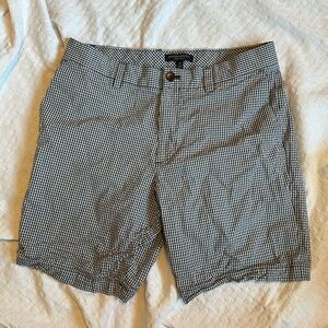 Banana Republic Black and White Checkered Men Shorts